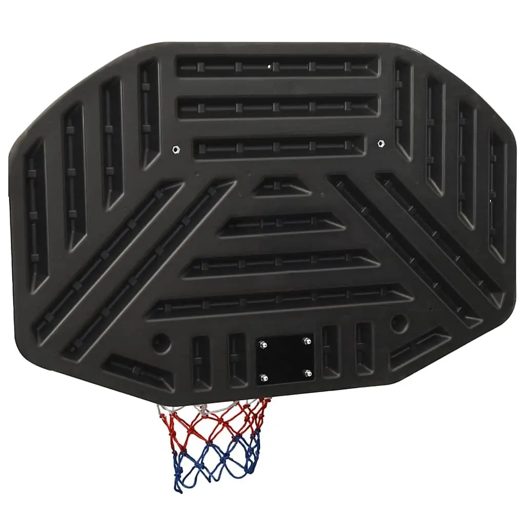Wall-Mounted Basketball Backboard with Rim