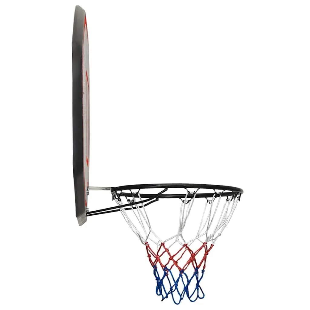 Wall-Mounted Basketball Backboard with Rim