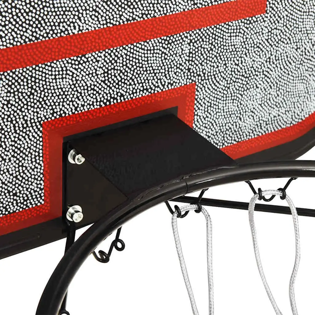 Wall-Mounted Basketball Backboard with Rim