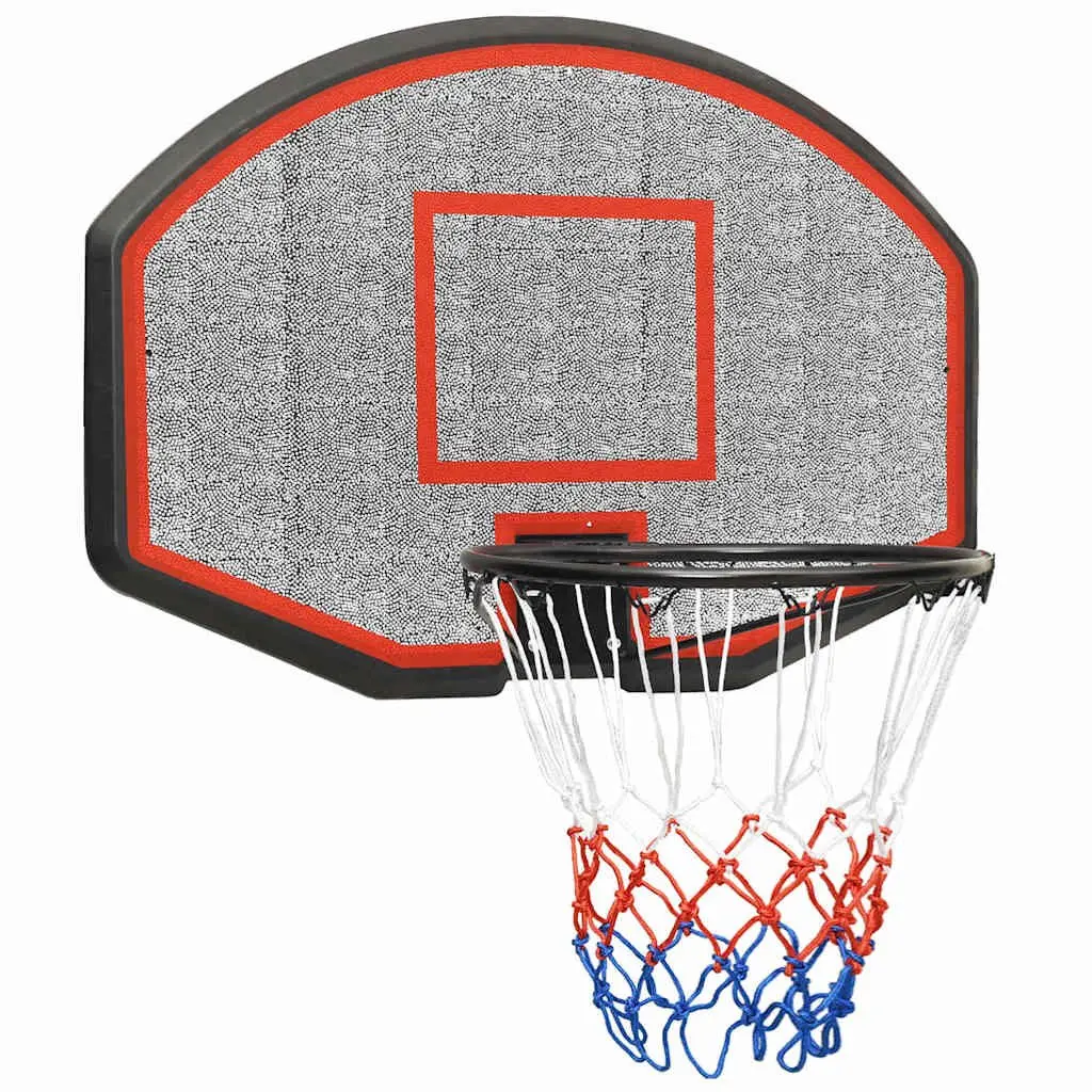 Basketball Backboard Black 71x45cm Wall-Mounted Outdoor Indoor Game Practice