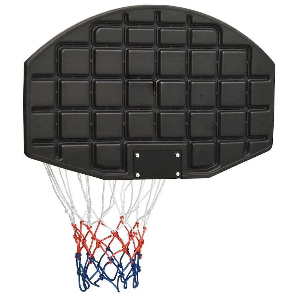 Basketball Backboard Black 71x45cm Wall-Mounted Outdoor Indoor Game Practice