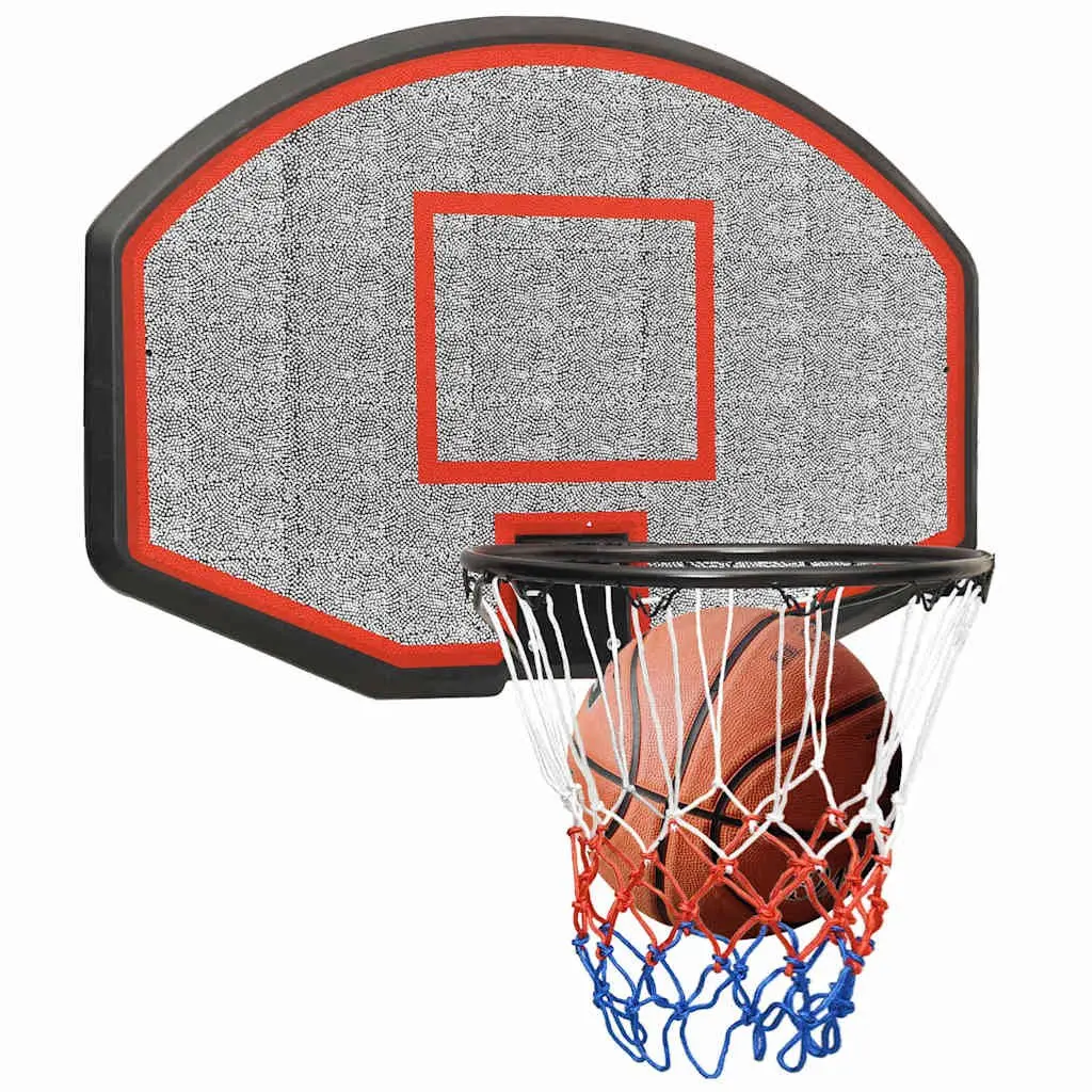 Basketball Backboard Black 71x45cm Wall-Mounted Outdoor Indoor Game Practice