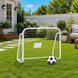 Durable Steel Frame Football Goal 125x96x60cm