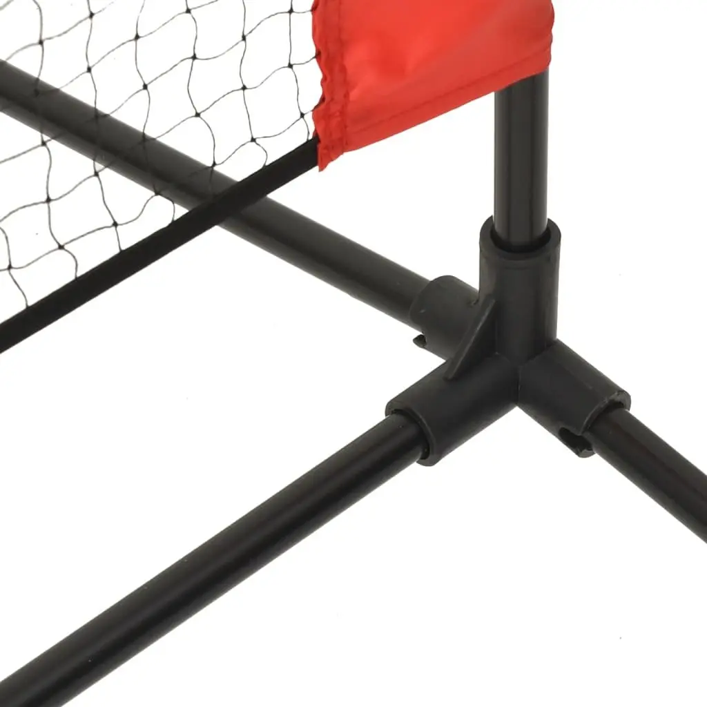 Tennis Net Polyester 500x100x87cm Black Red Outdoor Backyard Garden Practice Training