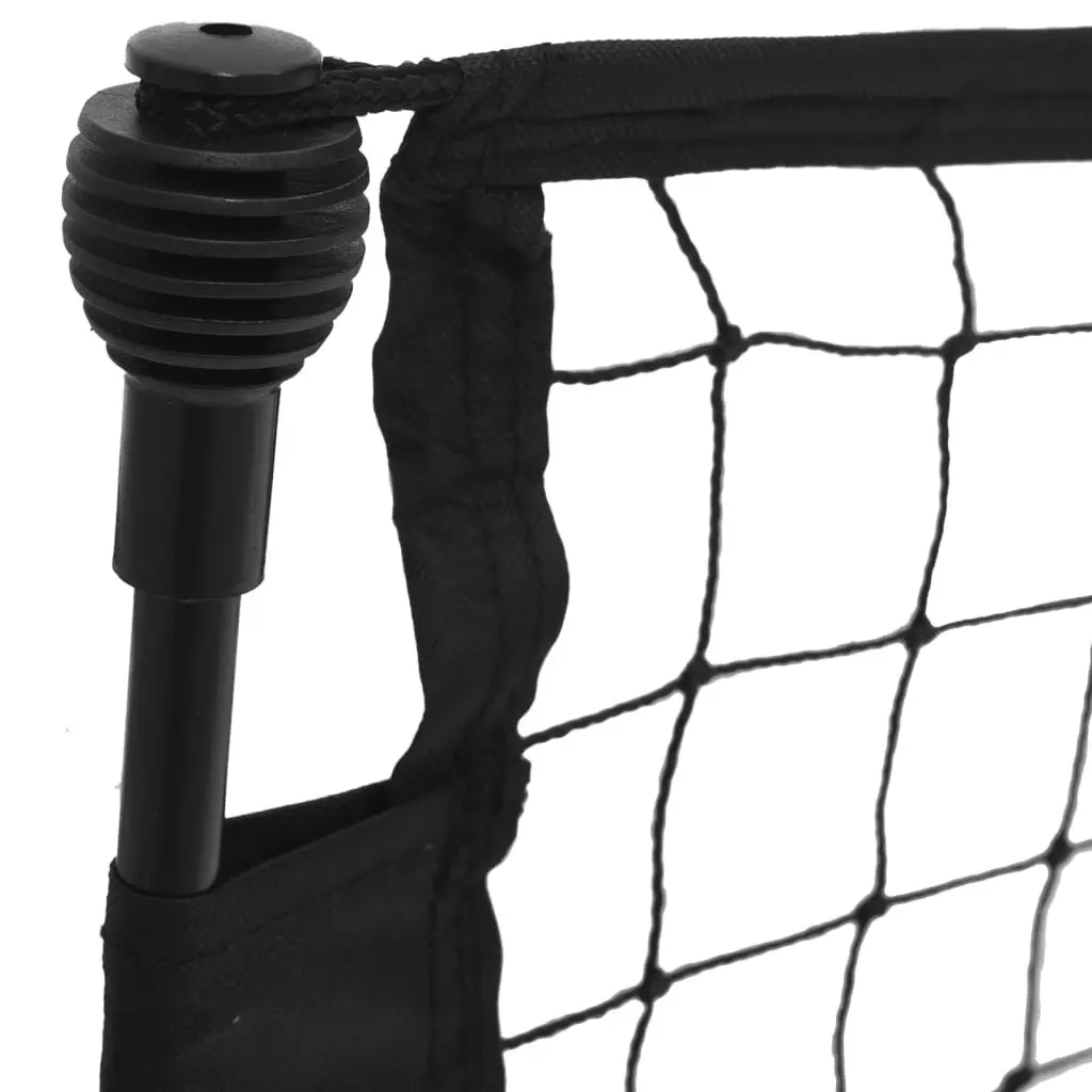 Football Rebounder Net Polyester PE Fabric 183x85x120 cm Black and Yellow