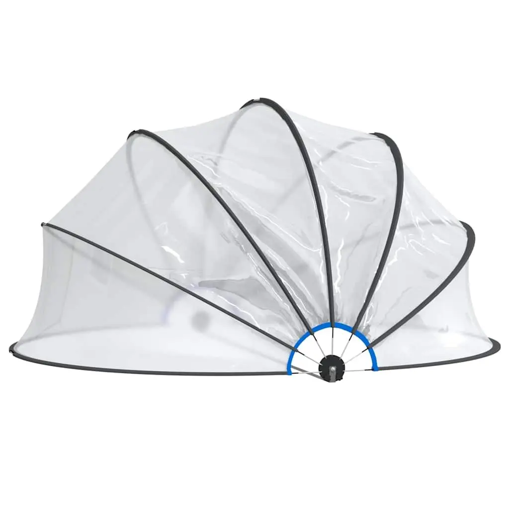 Pool Dome Transparent PVC 406x203 cm Cover Shelter Enclosure Protection