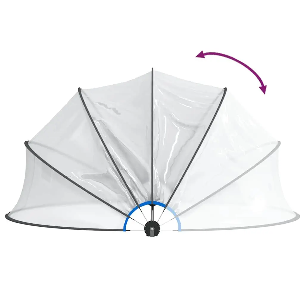 Pool Dome Transparent PVC 406x203 cm Cover Shelter Enclosure Protection