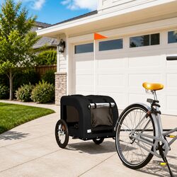 Durable Pet Bike Trailer for Small Dogs with Oxford Fabric