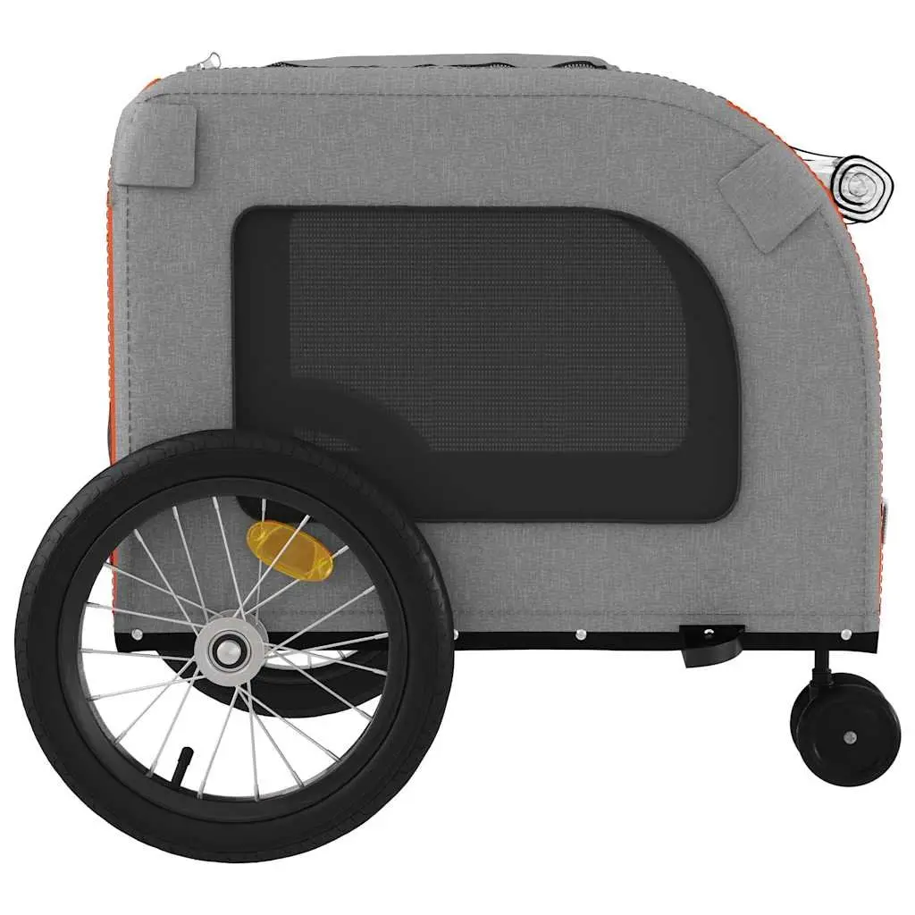 Orange Pet Bike Trailer for Small Dogs