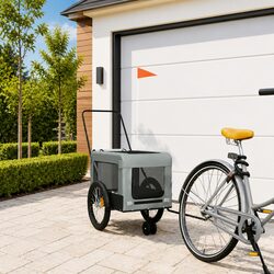 Sturdy Pet Bike Trailer for Small Dogs with Push Bar