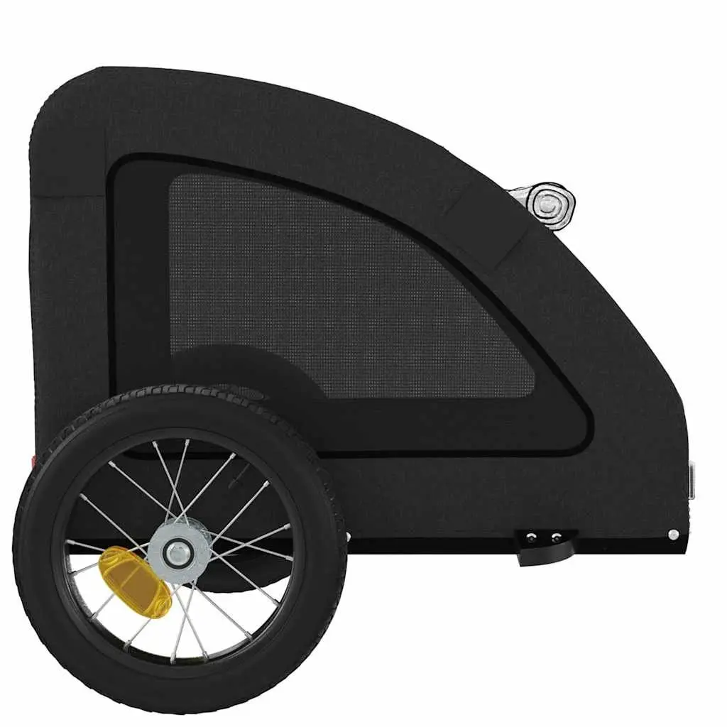 Pet Bike Trailer for Small Dogs, Black Oxford Fabric