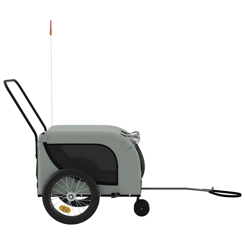 Pet Bike Trailer for Dogs Cats Small Animals Oxford Fabric Iron Frame Wheels