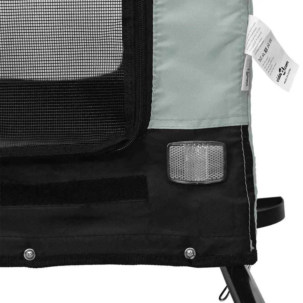 Pet Bike Trailer for Dogs Cats Small Animals Oxford Fabric Iron Frame Wheels