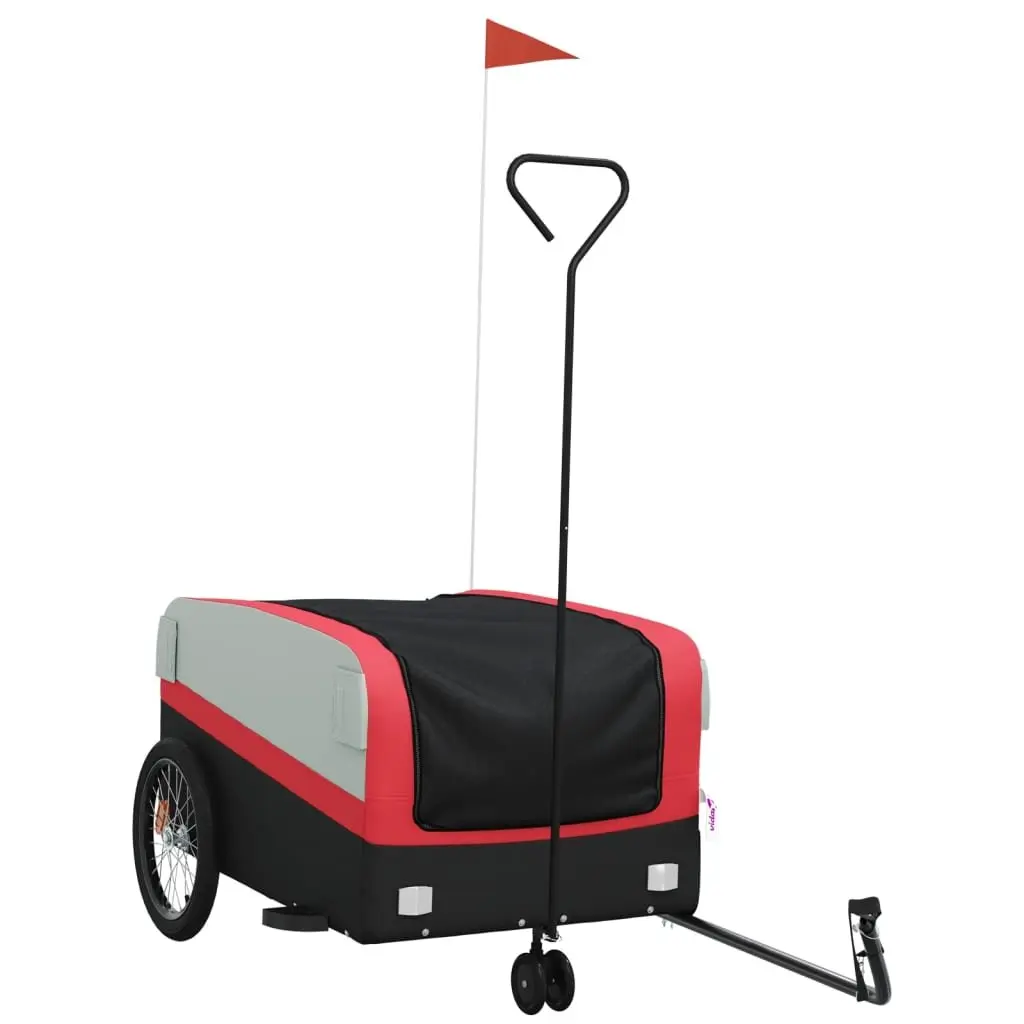 Heavy Duty Red Bike Trailer with 45 kg Capacity