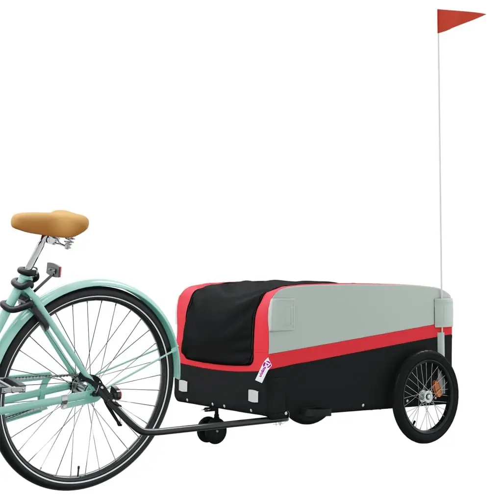 Heavy Duty Red Bike Trailer with 45 kg Capacity