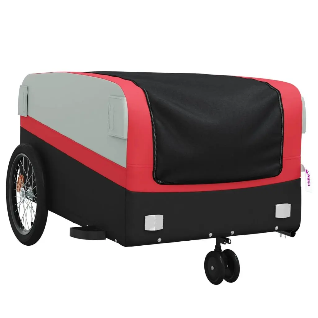 Heavy Duty Red Bike Trailer with 45 kg Capacity