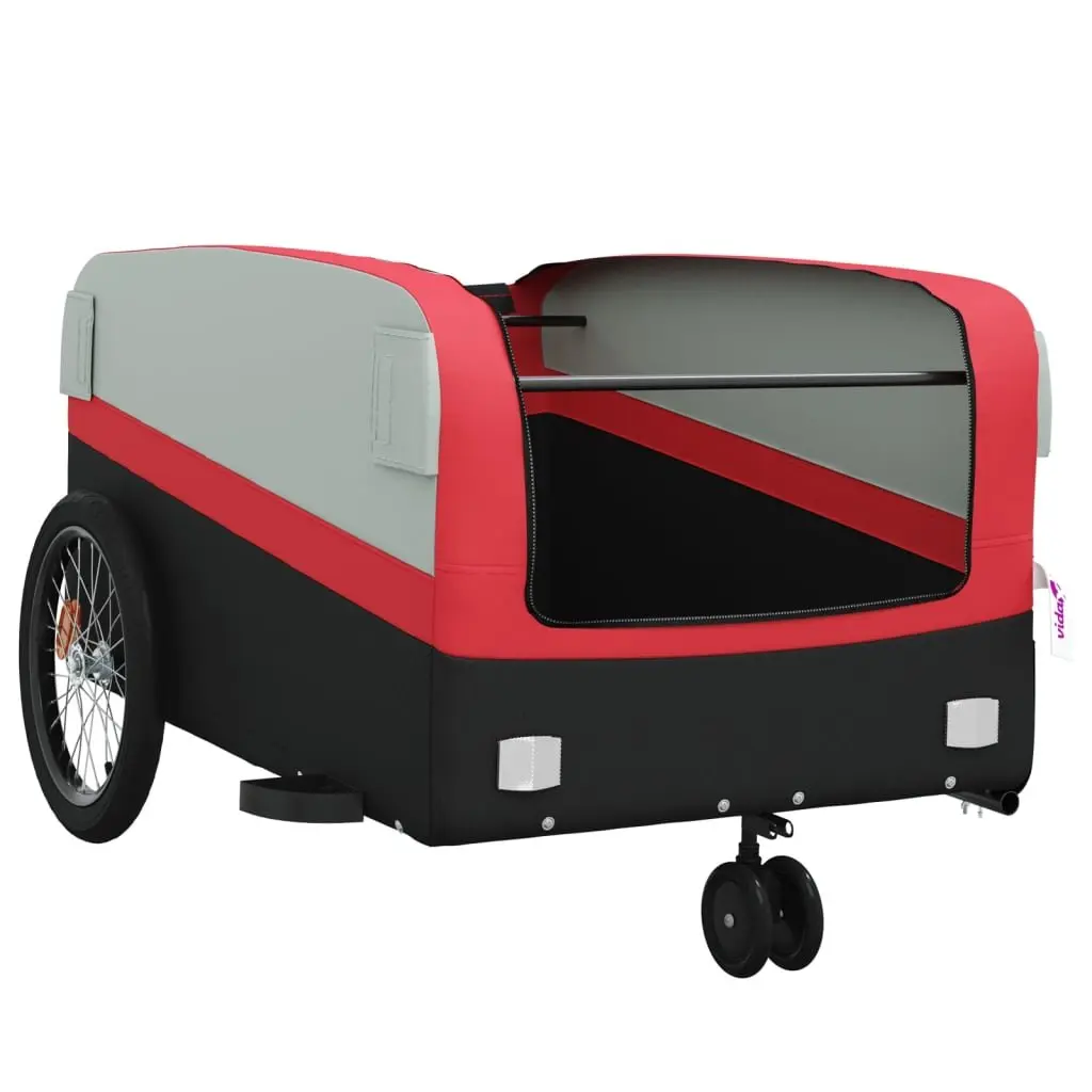 Heavy Duty Red Bike Trailer with 45 kg Capacity