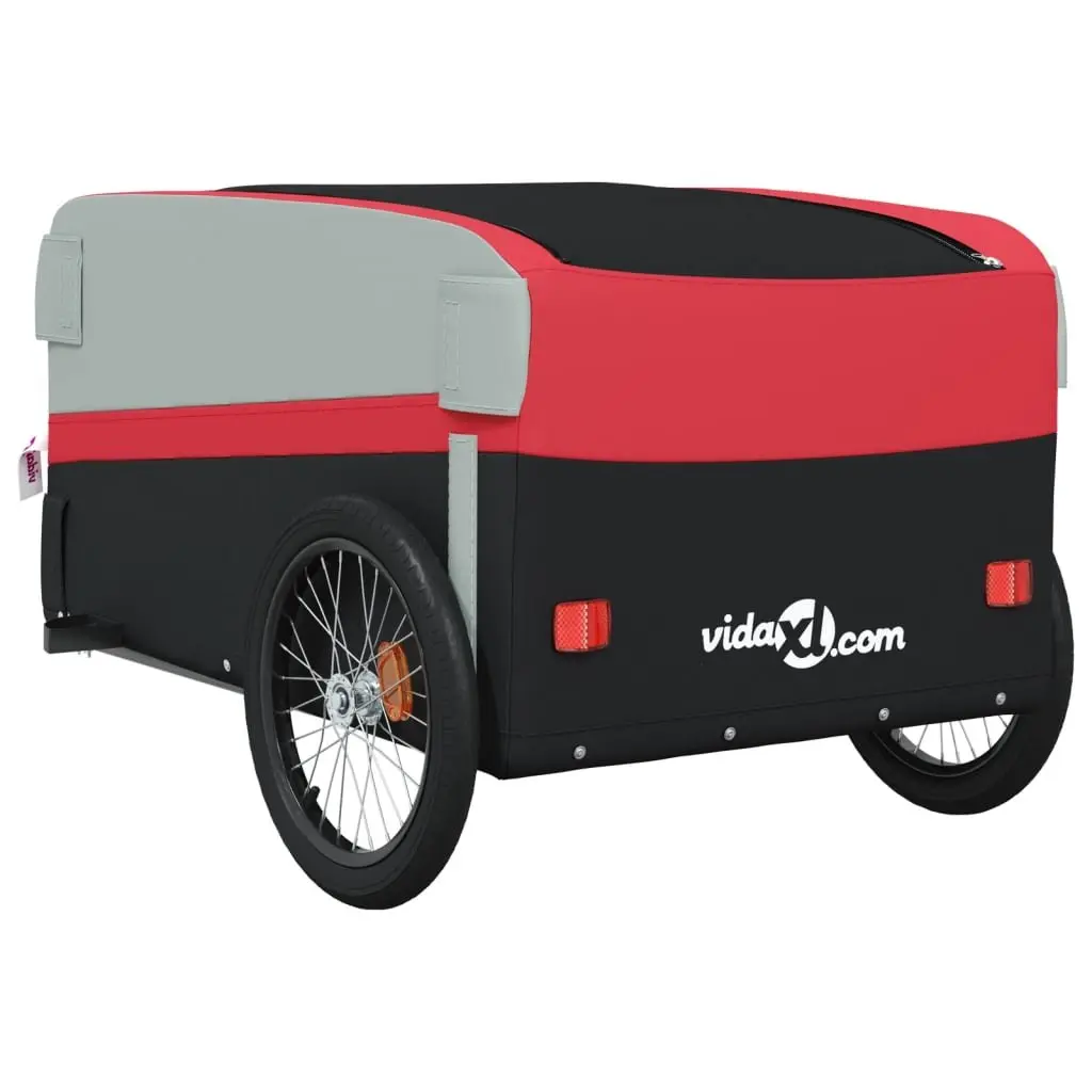 Heavy Duty Red Bike Trailer with 45 kg Capacity