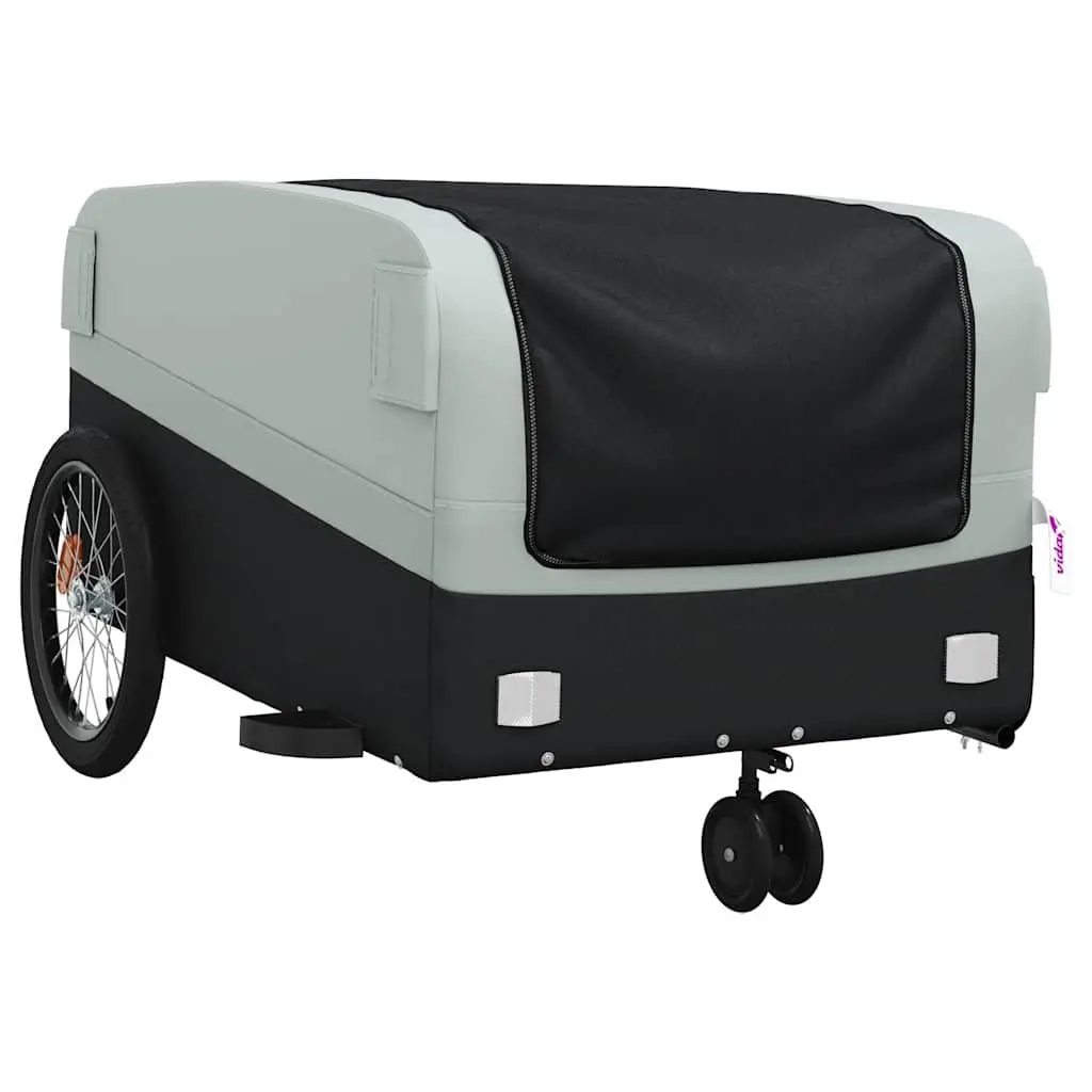 Grey Iron Bike Trailer for Heavy Cargo