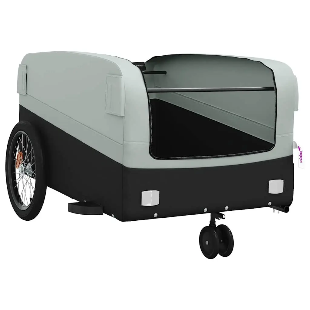 Grey Iron Bike Trailer for Heavy Cargo
