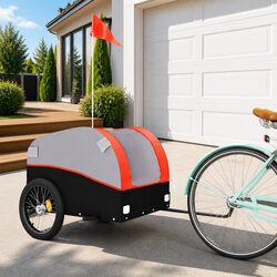 Heavy Duty Cargo Bike Trailer with 45 kg Load Capacity