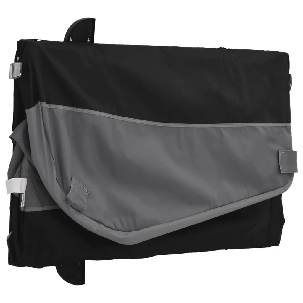 Bike Trailer Iron Grey Cargo Cart 45kg Load Capacity