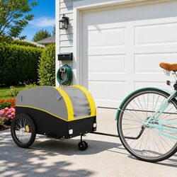Heavy-Duty Iron Bike Trailer with 45 kg Capacity