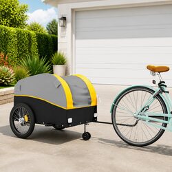 Yellow Iron Bike Trailer with 45 kg Load Capacity