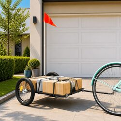 Black Bicycle Cargo Trailer for Reliable Transport