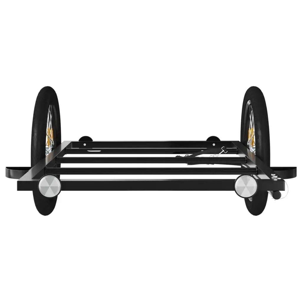 Bicycle Cargo Trailer Iron 135x68x37cm Black