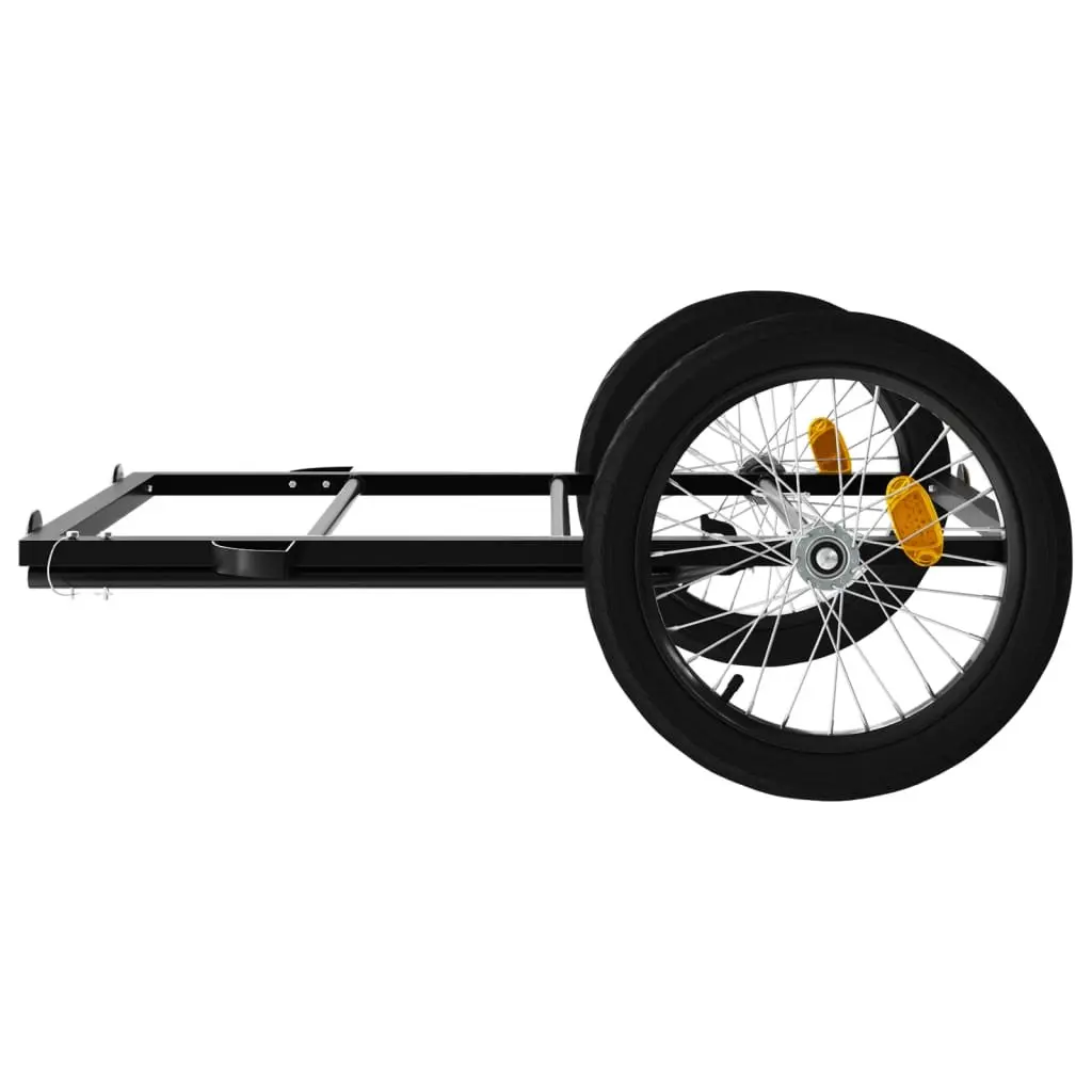Bicycle Cargo Trailer Iron 135x68x37cm Black