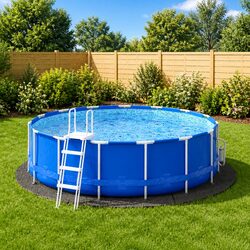 High-Quality Grey Pool Ground Cloth Ø396cm Protective Fabric