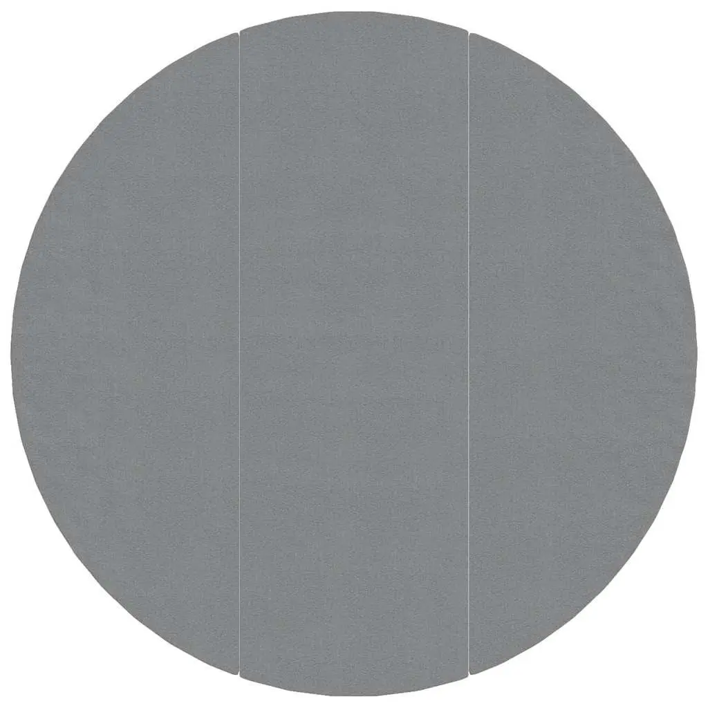 Pool Ground Cloth Polyester Geotextile Fabric Grey Ø396cm 3 Pieces