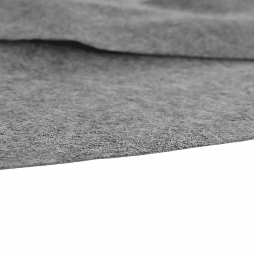 Pool Ground Cloth Polyester Geotextile Fabric Grey Ø396cm 3 Pieces