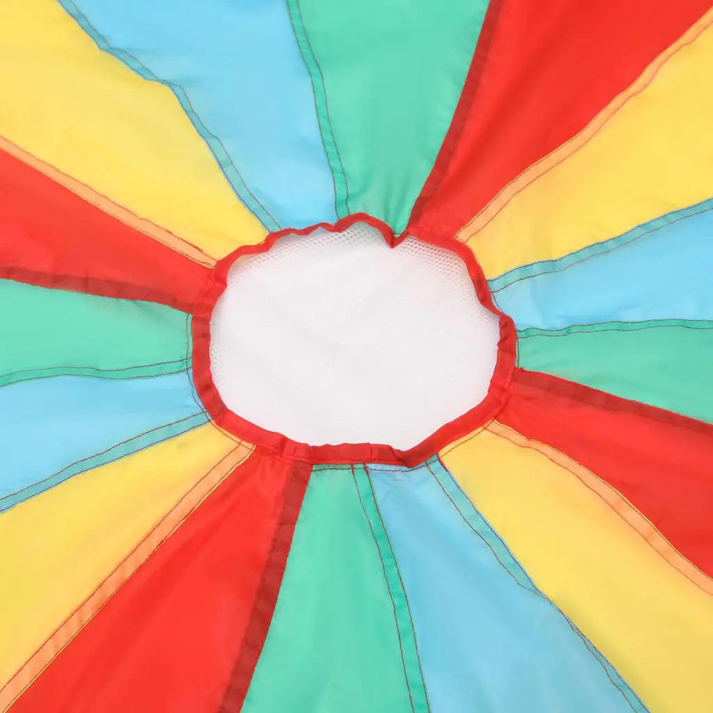 Kids Play Parachute 6m Diameter Rainbow Parachute Game with Handles Group