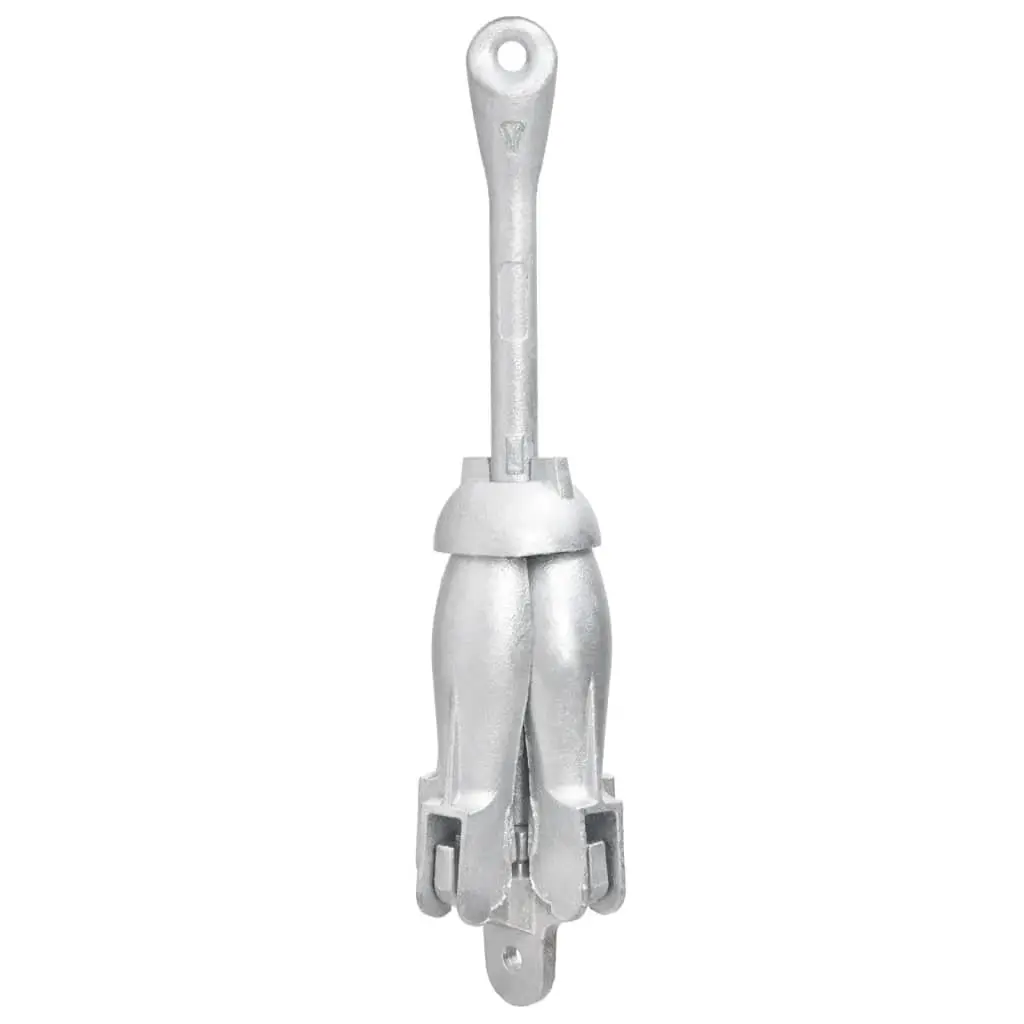 8 kg Silver Cast Iron 4-Claw Grapnel Anchor