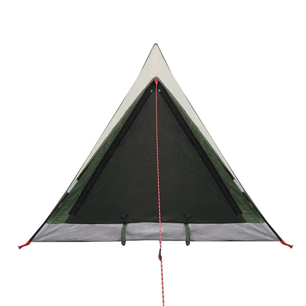 Camping Tent Polyester 2 Person Green Waterproof Mosquito Protection Easy Setup