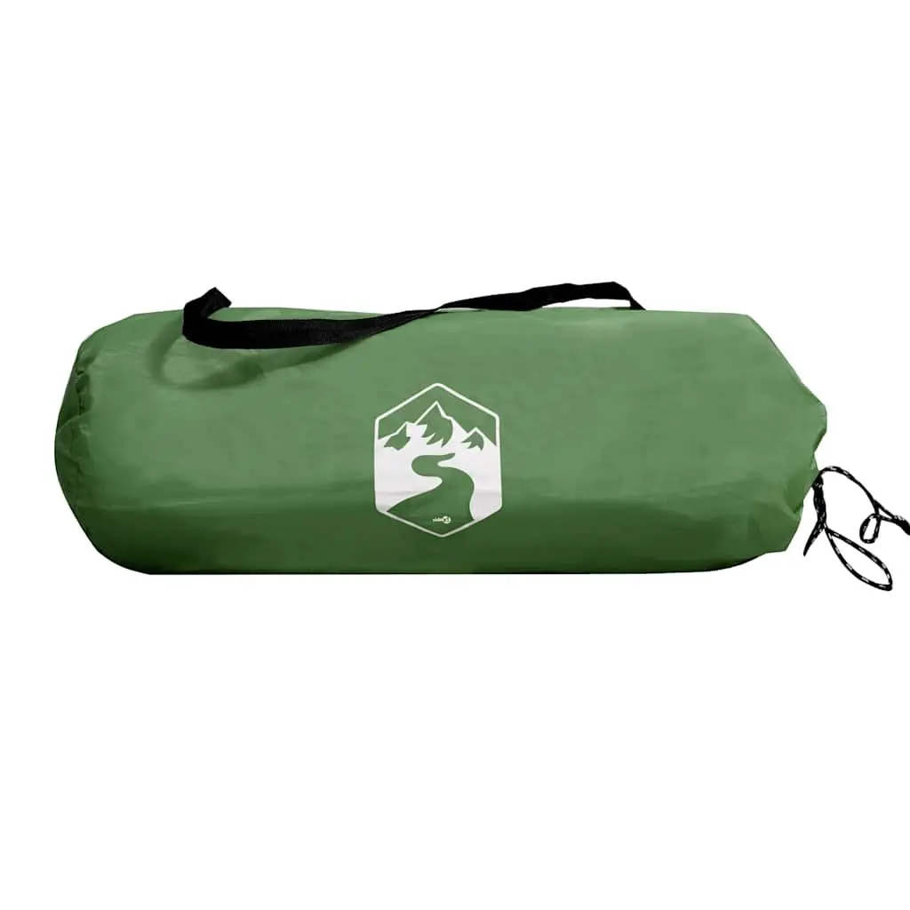 Camping Tent Polyester 2 Person Green Waterproof Mosquito Protection Easy Setup
