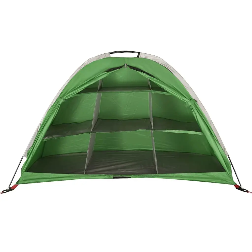 Green Waterproof Camping Organizer with 9 Compartments