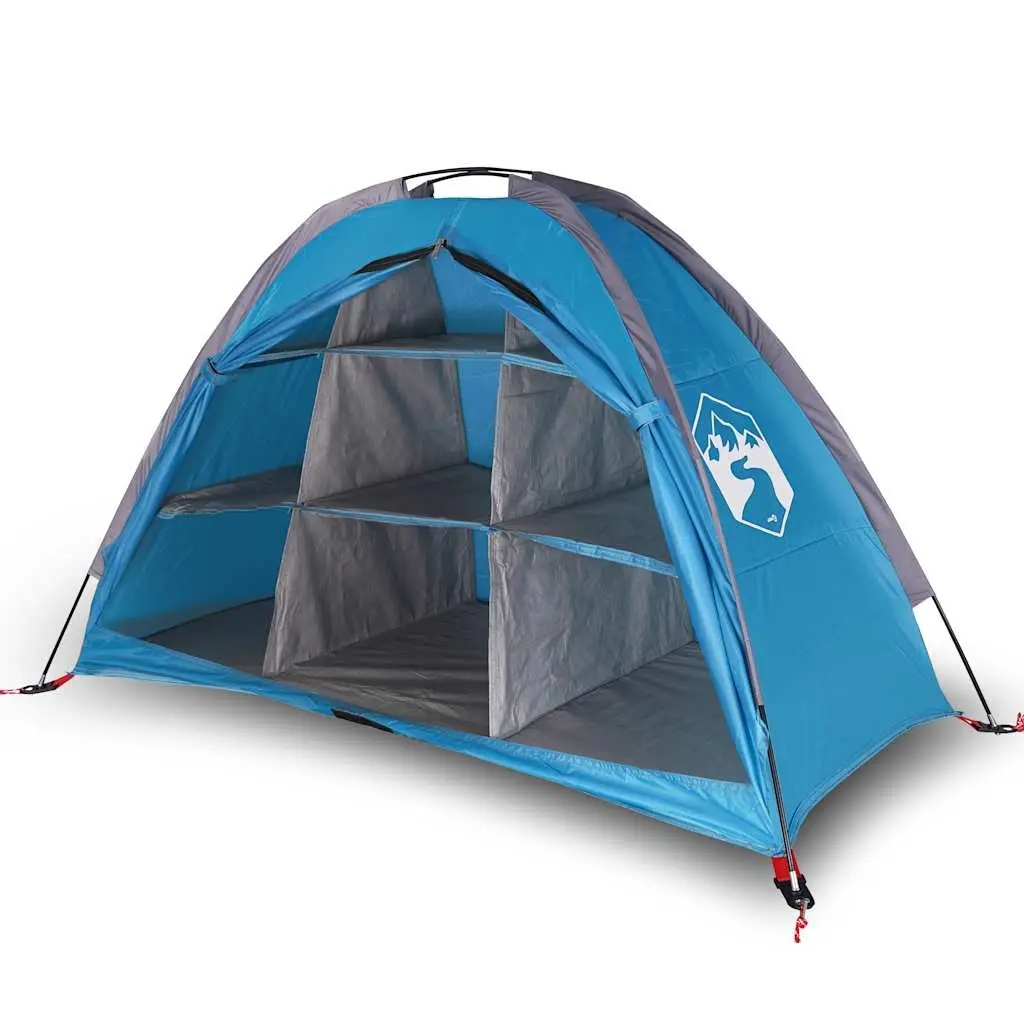 Blue Waterproof Storage Tent with 9 Compartments