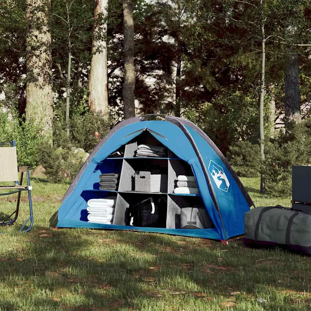 Blue Waterproof Storage Tent with 9 Compartments