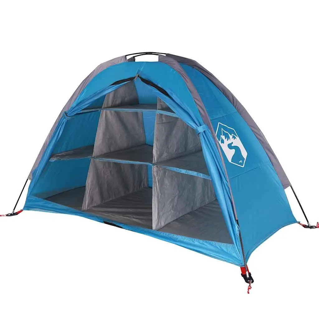 Blue Waterproof Storage Tent with 9 Compartments