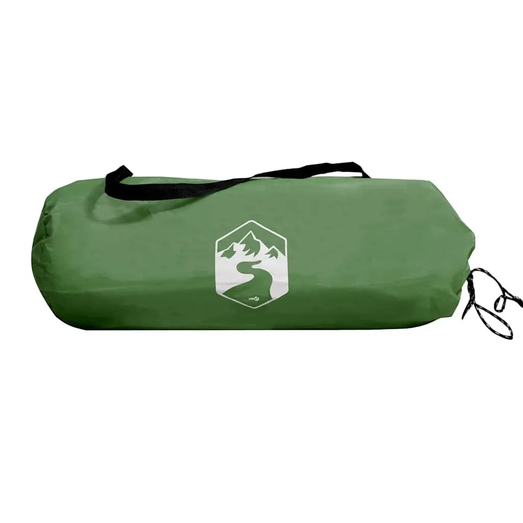 Camping Tent Polyester 2-Person Green Tunnel Style Waterproof