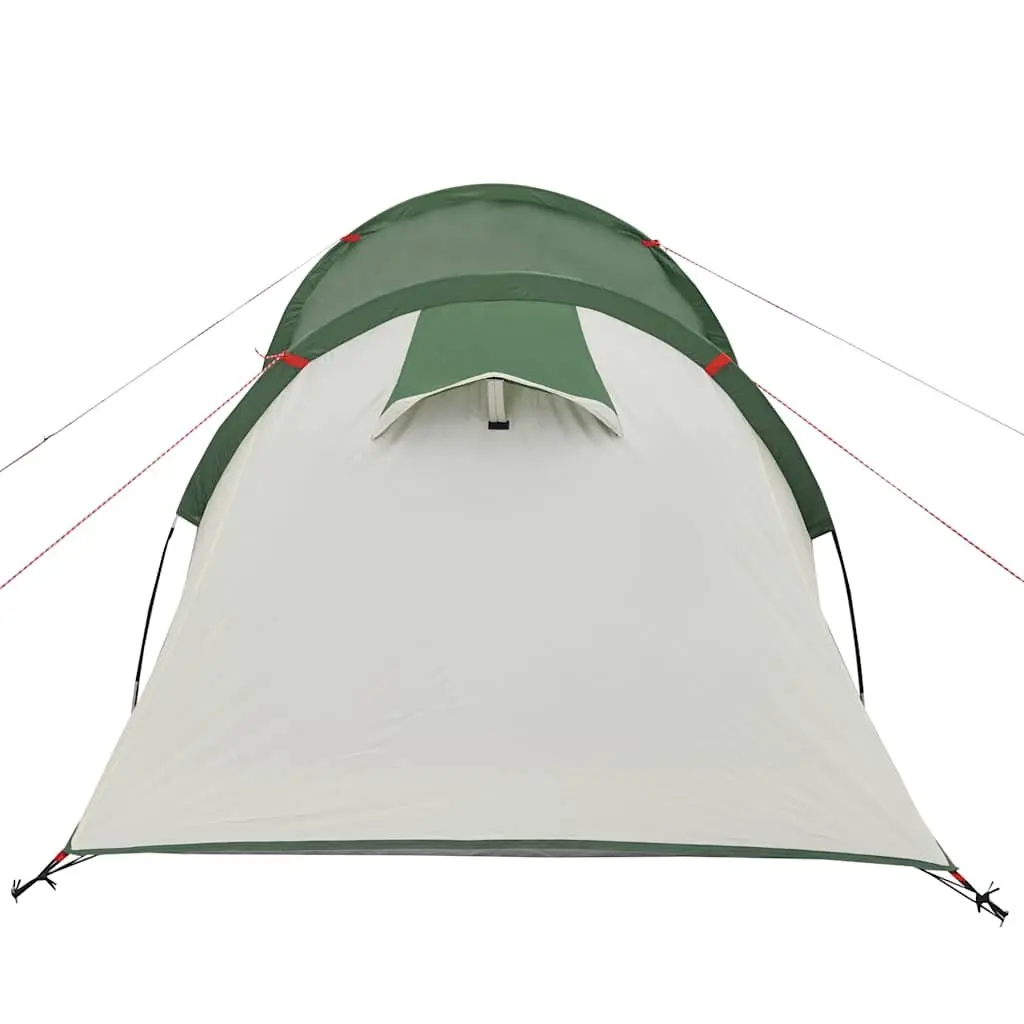 Camping Tent Polyester 2-Person Green Tunnel Style Waterproof