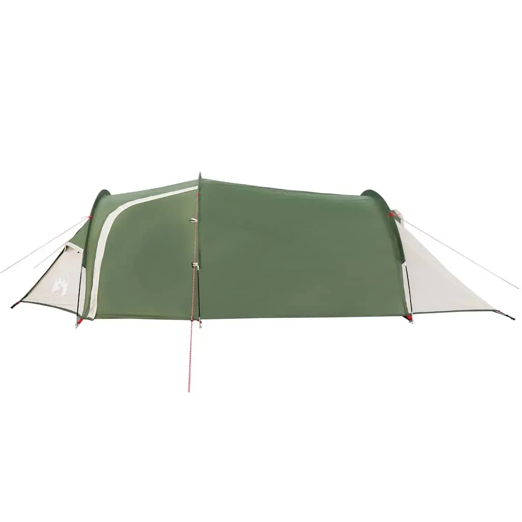 Camping Tent Polyester 2-Person Green Tunnel Style Waterproof