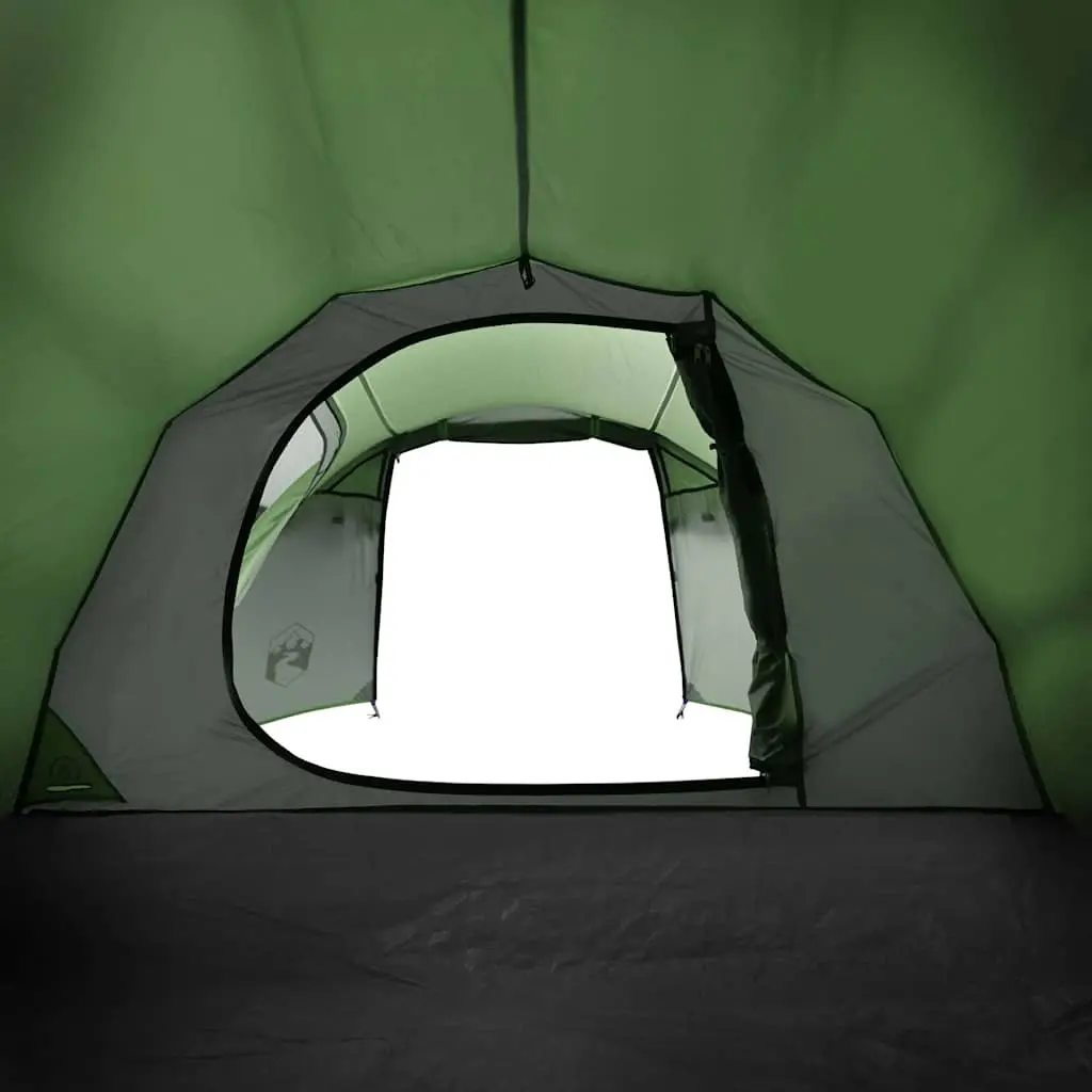 Camping Tent Polyester 2-Person Green Tunnel Style Waterproof