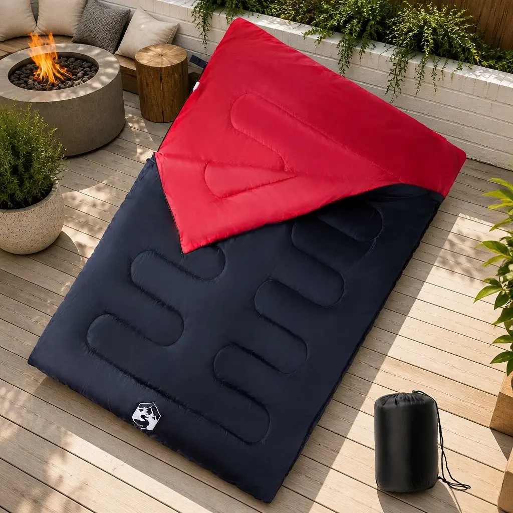 Double Sleeping Bag with Pillows for Camping