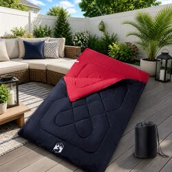 Premium Double Sleeping Bag for Camping with Pillows