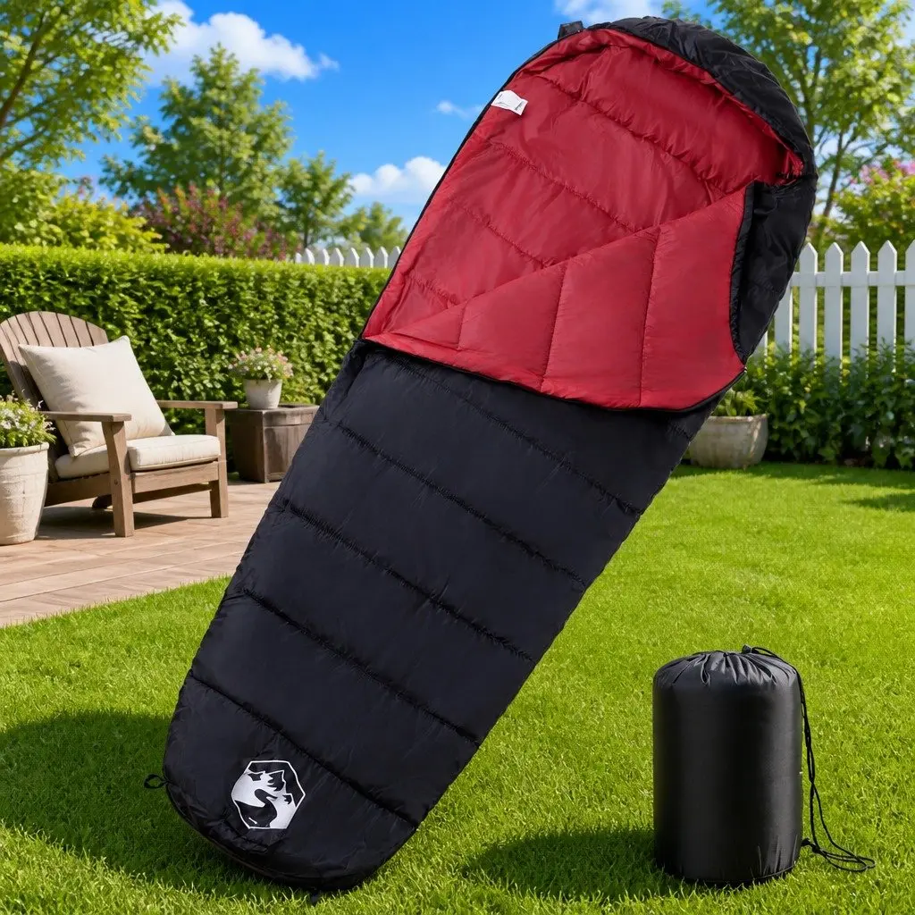 Mummy Sleeping Bag for Adults in Red