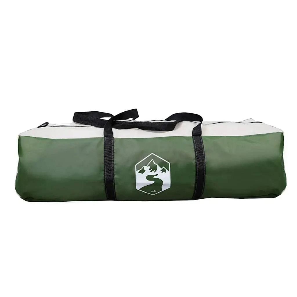 Camping Tent Polyester 10-Person Green Waterproof Cabin with Rainfly Mosquito Mesh